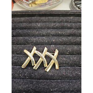 Brooch /pin Triple Gold-tone  1980's